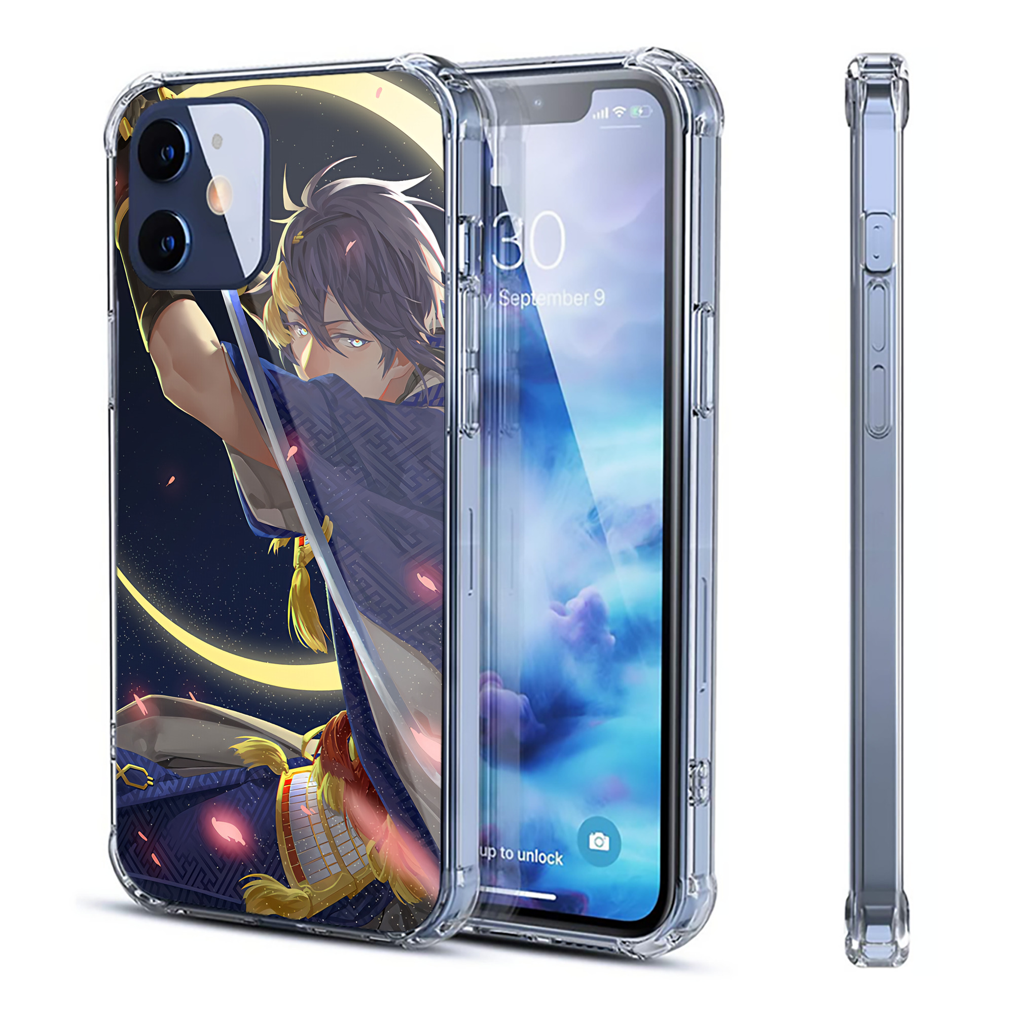 （画像用） 刀剣乱舞 Touken Ranbu 【iPhone 12シリーズ対応】透明スマホケース（クリアソフトケース）